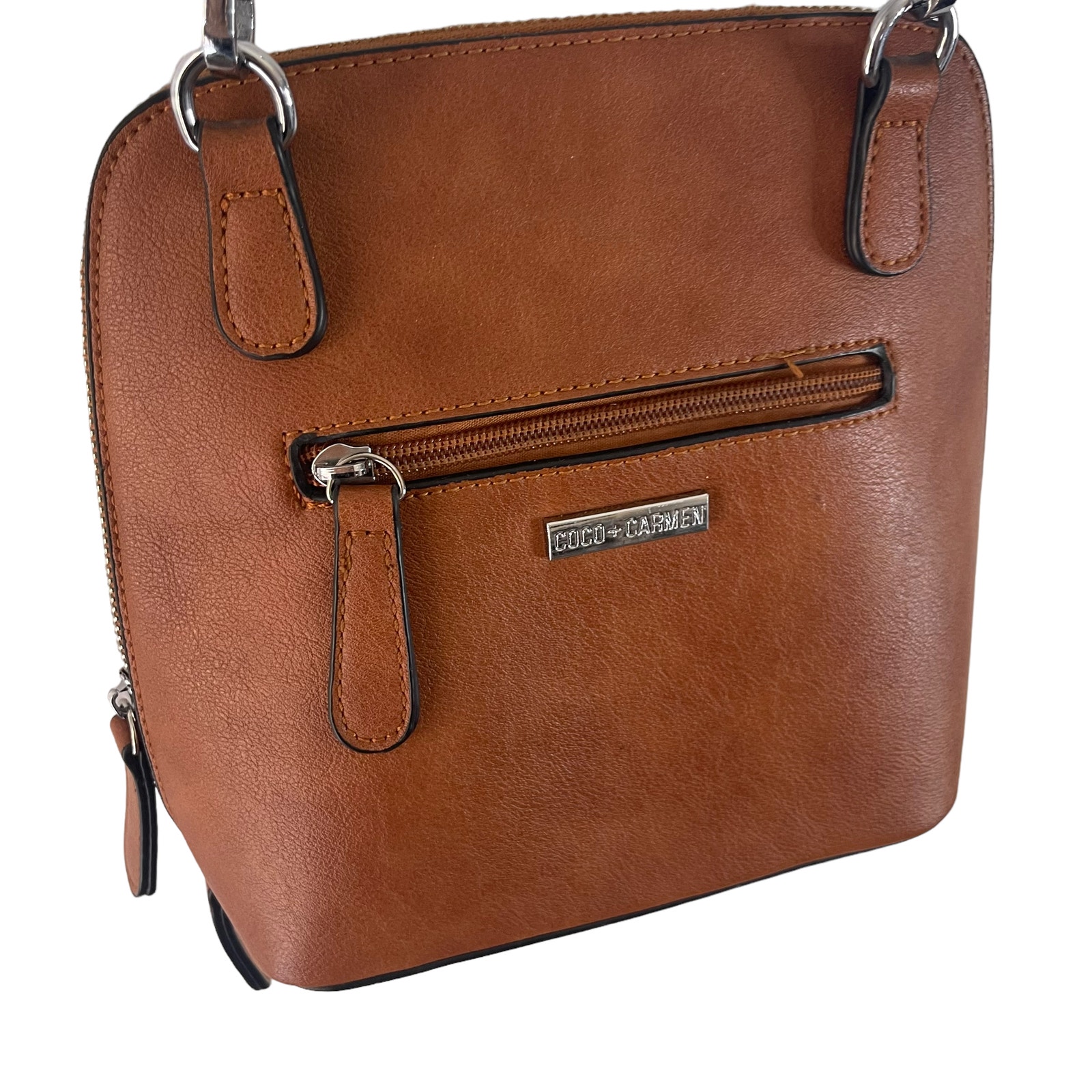 Coco + Carmen Italian Commuter Crossbody Vegan Leather Purse